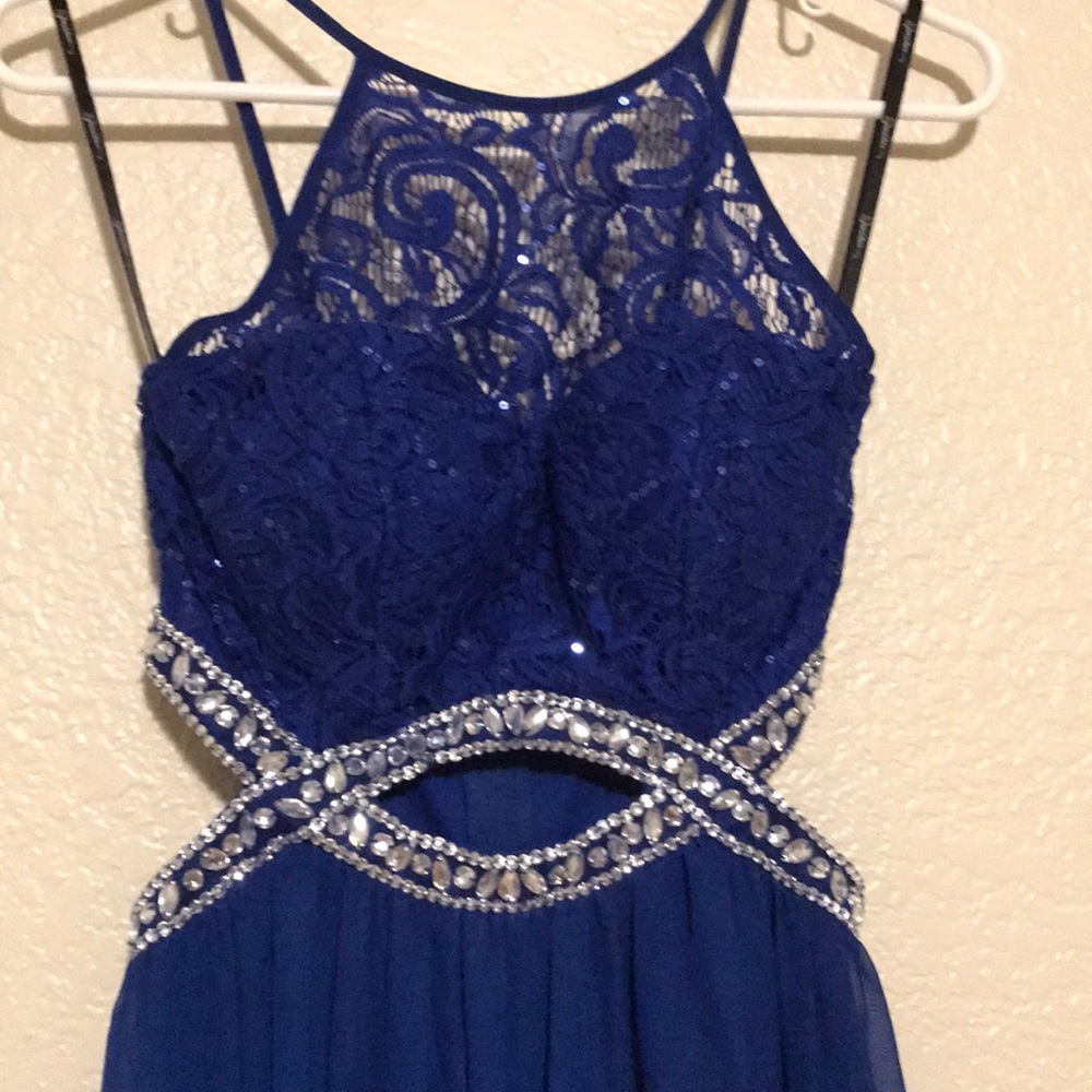 Beautiful Blue Prom Dress - Picture 7 of 9